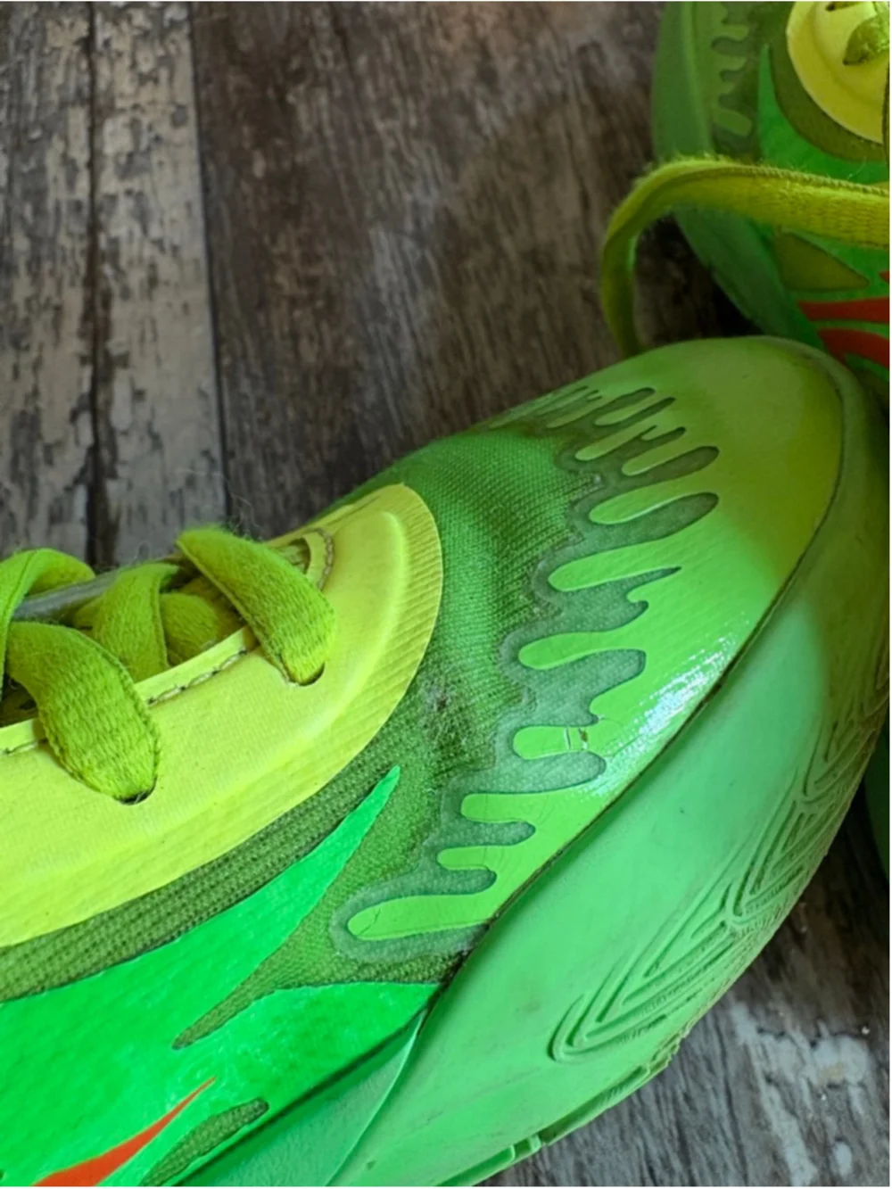Puma x LaMelo Ball Nickelodeon Slime Basketball Sneakers Neon Green